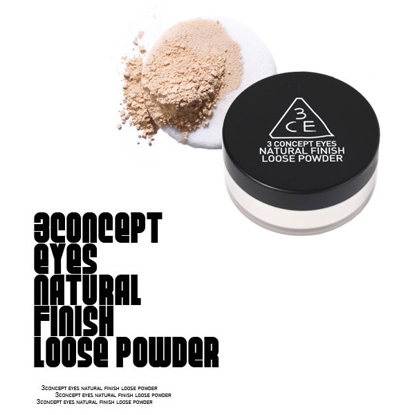 3 Concept Eyes - Natural Finish Loose Powder 控油鎖水定妝碎粉
