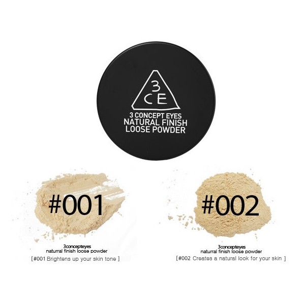 3 Concept Eyes - Natural Finish Loose Powder 控油鎖水定妝碎粉