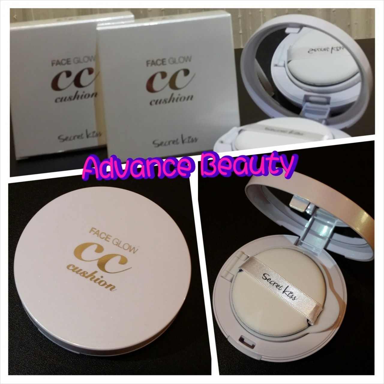 Secret Kiss Face Glow CC Cushion 5 in 1 防曬CC氣墊粉 13g