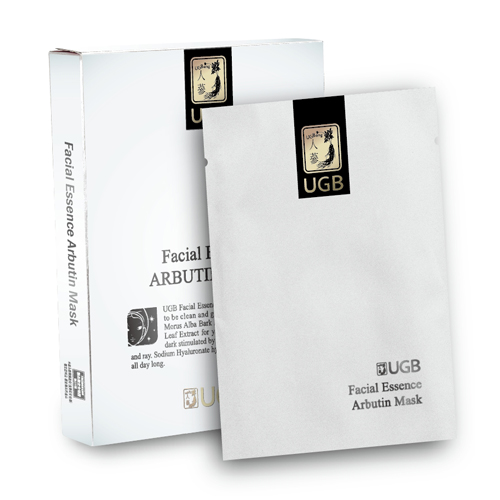 UGB Facial Essence Arbutin Mask 熊果素美白保濕面膜 <每盒8片>