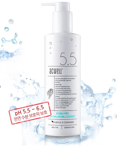 acwell Bubble Free PH Balancing Cleanser 無泡低敏平衡潔面乳250ml