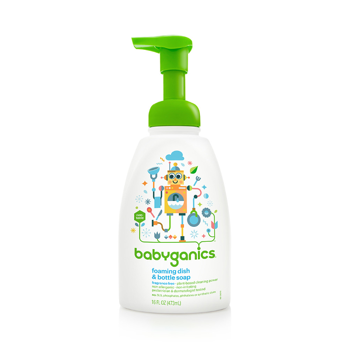 Babyganics Foaming Dish & Bottle Soap-Refill, Fragrance Free 嬰兒奶樽餐具清潔液-補充裝 無香味 946ml