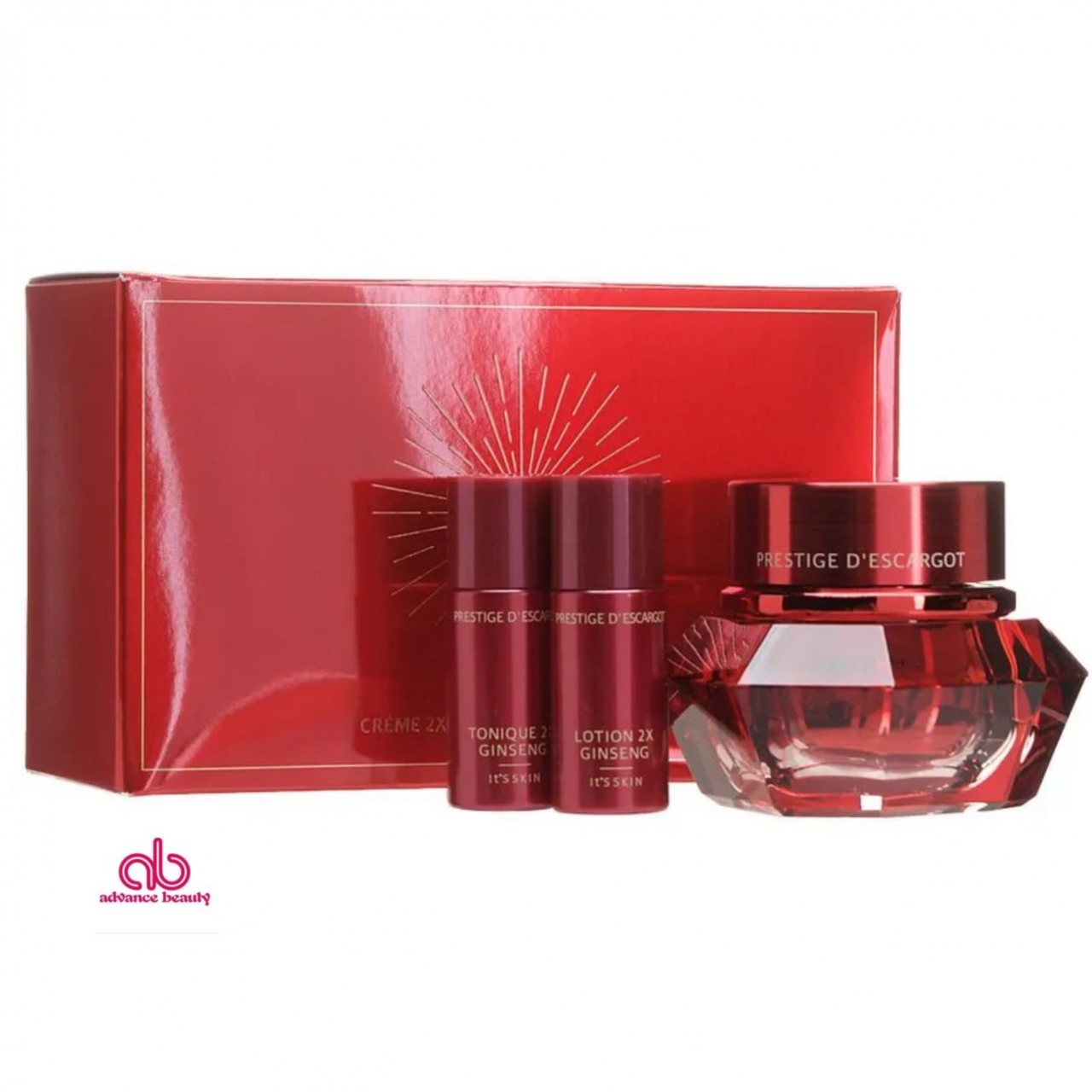 It's Skin Prestige Crème Ginseng D'escargot 紅蔘神奇蝸牛霜 SET 60ml (NEW)
