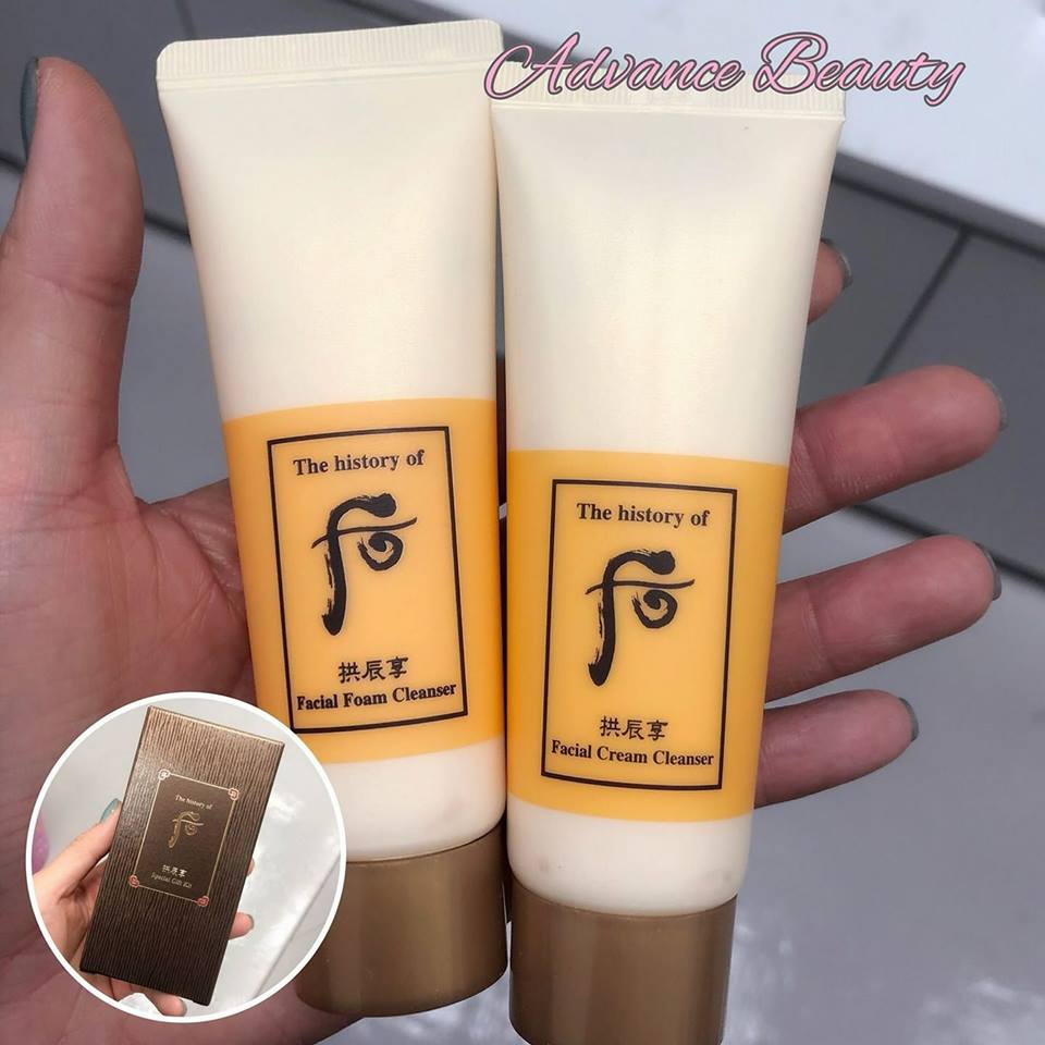 [The History of Whoo] Facial Foam/Cream Cleanser 40ml x 2 后 拱辰享卸妝/潔面套盒