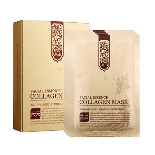 UGB Facial Essence Collagen Mask黃金鱼子抗氧面膜 (1盒8片)