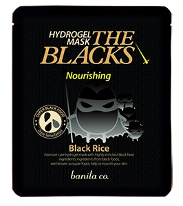 Banila Co. The Blacks Hydrogel Mask (Nourishing) – Black Rice 黑騎士啫喱保濕面膜 – 黑米 [滋養] 20g