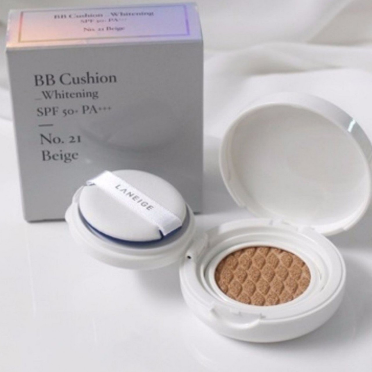 Laneige BB Cushion Whitening SPF50+PA+++ 蘭芝水感亮白BB氣墊霜 15g x 2