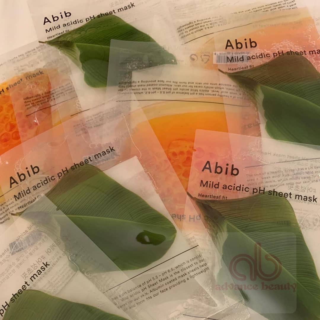 Abib Mild Acidic PH Sheet Mask 弱酸性魚腥草保濕面膜 30ML