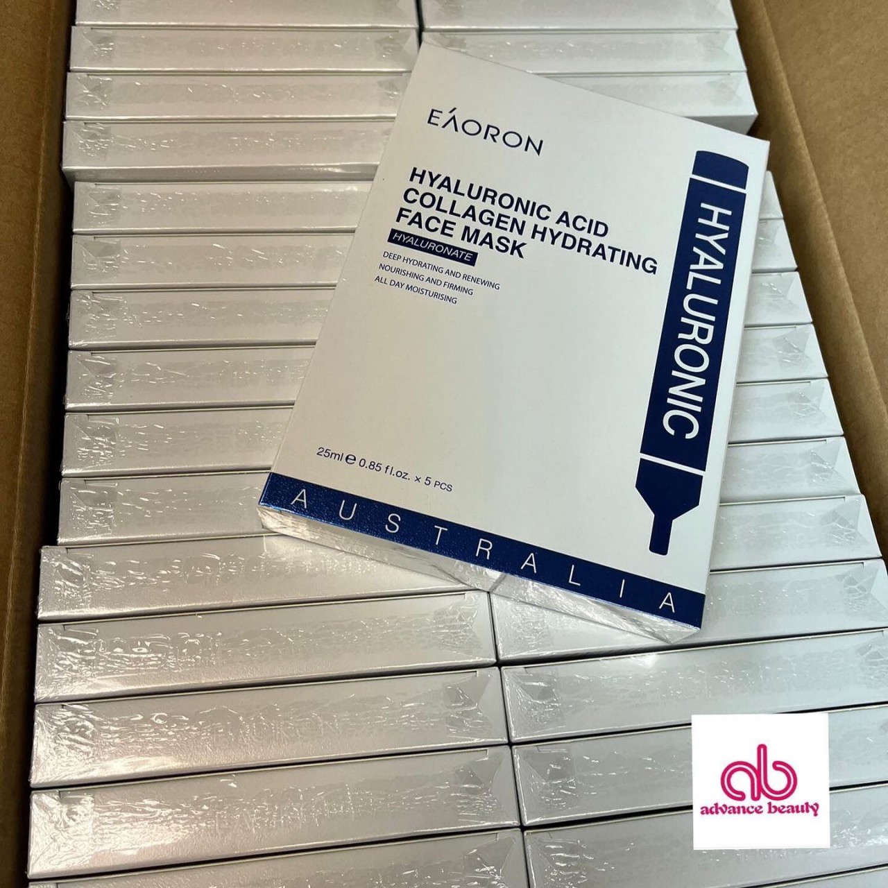 Eaoron Hyaluronic Acid Collagen Hydrating Face Mask 玻尿酸水光補濕面膜 5pcs (澳洲製造)