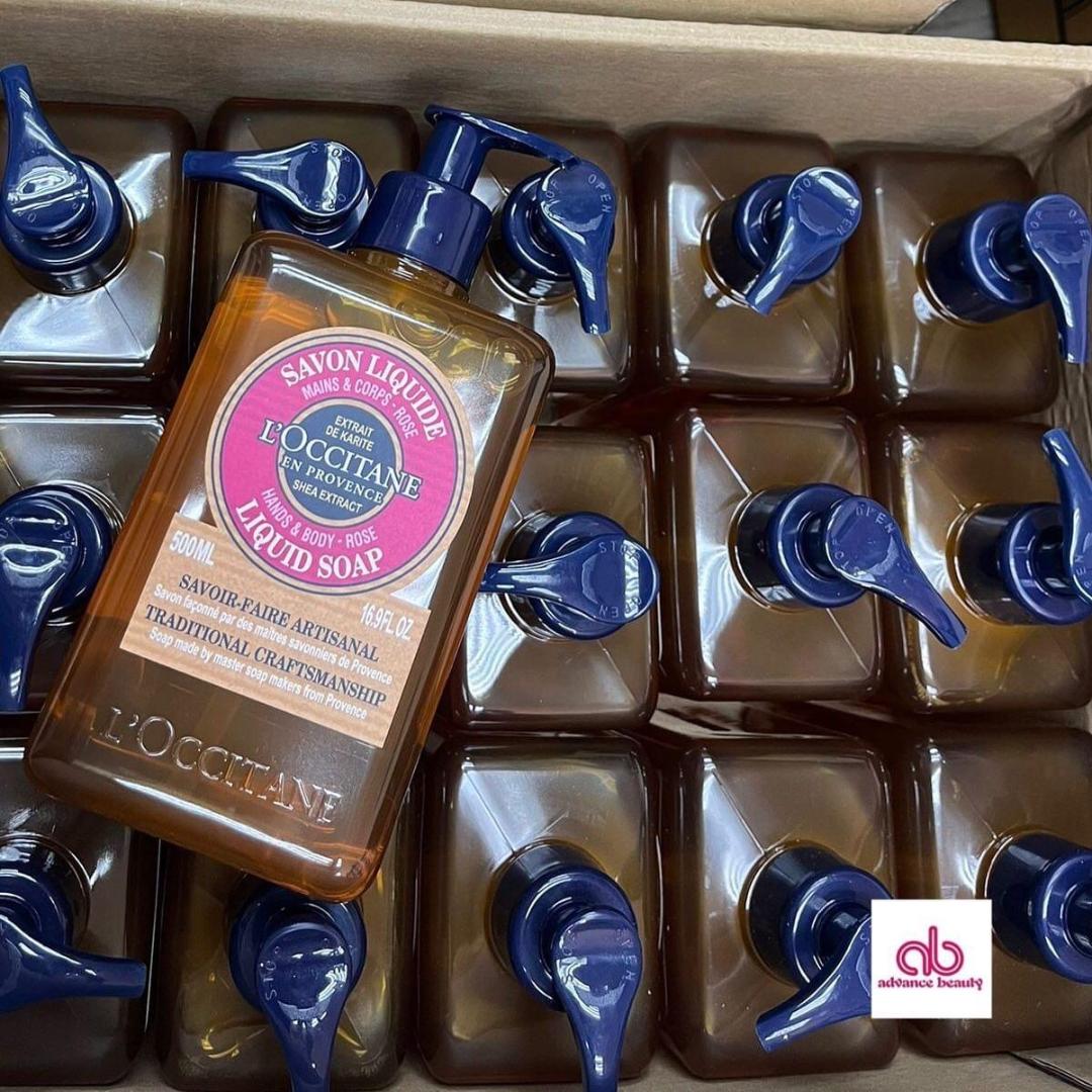 法國製造 L'occitane Hands & Body Rose Liquid Soap 乳木果攻玫瑰潔膚露 500ml