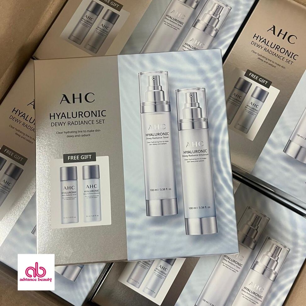 AHC 神仙水水乳套裝 Hyaluronic Dewy Radiance Set 100ml x 2, 30ml x 2