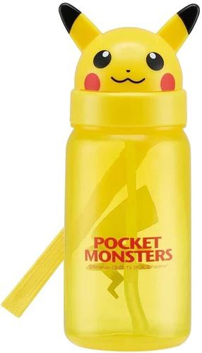 日本製 比卡超 飲管 水樽 PIKACHU 340ml (Made in Japan) (可用洗碗碟機)