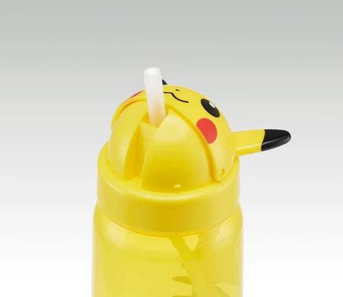 日本製 比卡超 飲管 水樽 PIKACHU 340ml (Made in Japan) (可用洗碗碟機)