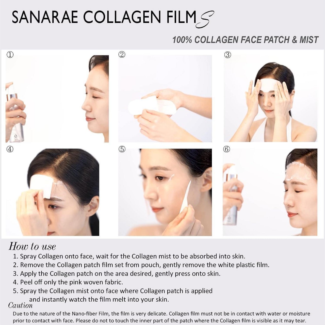 Sanarae Collagen Film M-Pack 首創1秒奇蹟膠原蛋白面膜 + 撫平皺紋填充精華