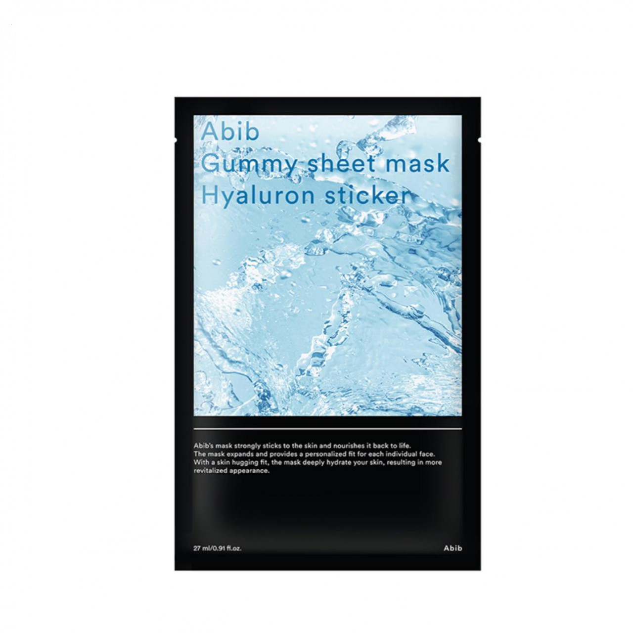 Abib Gummy Sheet Mask Hyaluron Sticker 透明質酸面膜 (1盒10片) (Made in Korea)