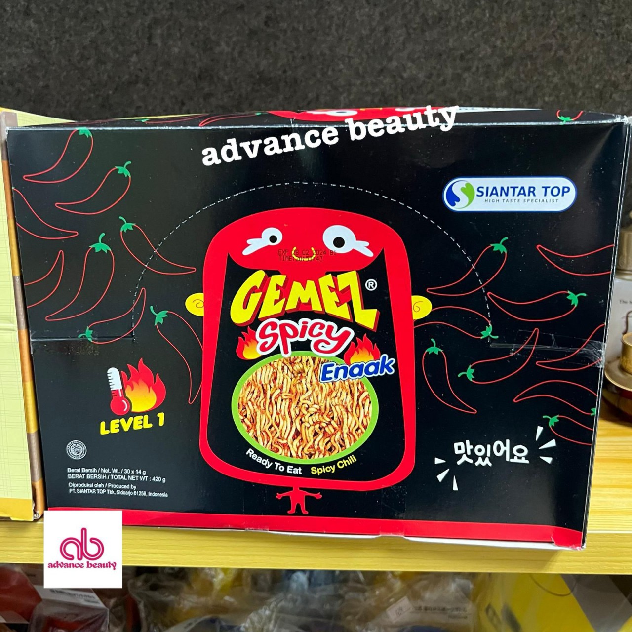 韓國製造 Enaak 香脆雞汁媽咪麵 (香辣味) (SPICY) 14g x 30pcs