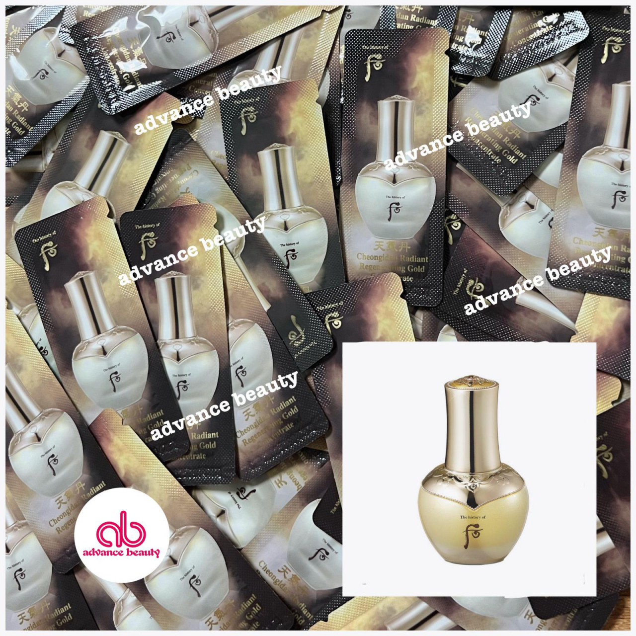 [The Histrory of Whoo] Cheongidan Radiant Regenerating Gold Concentrate 后 天氣丹黃金安瓶精華 30pcs