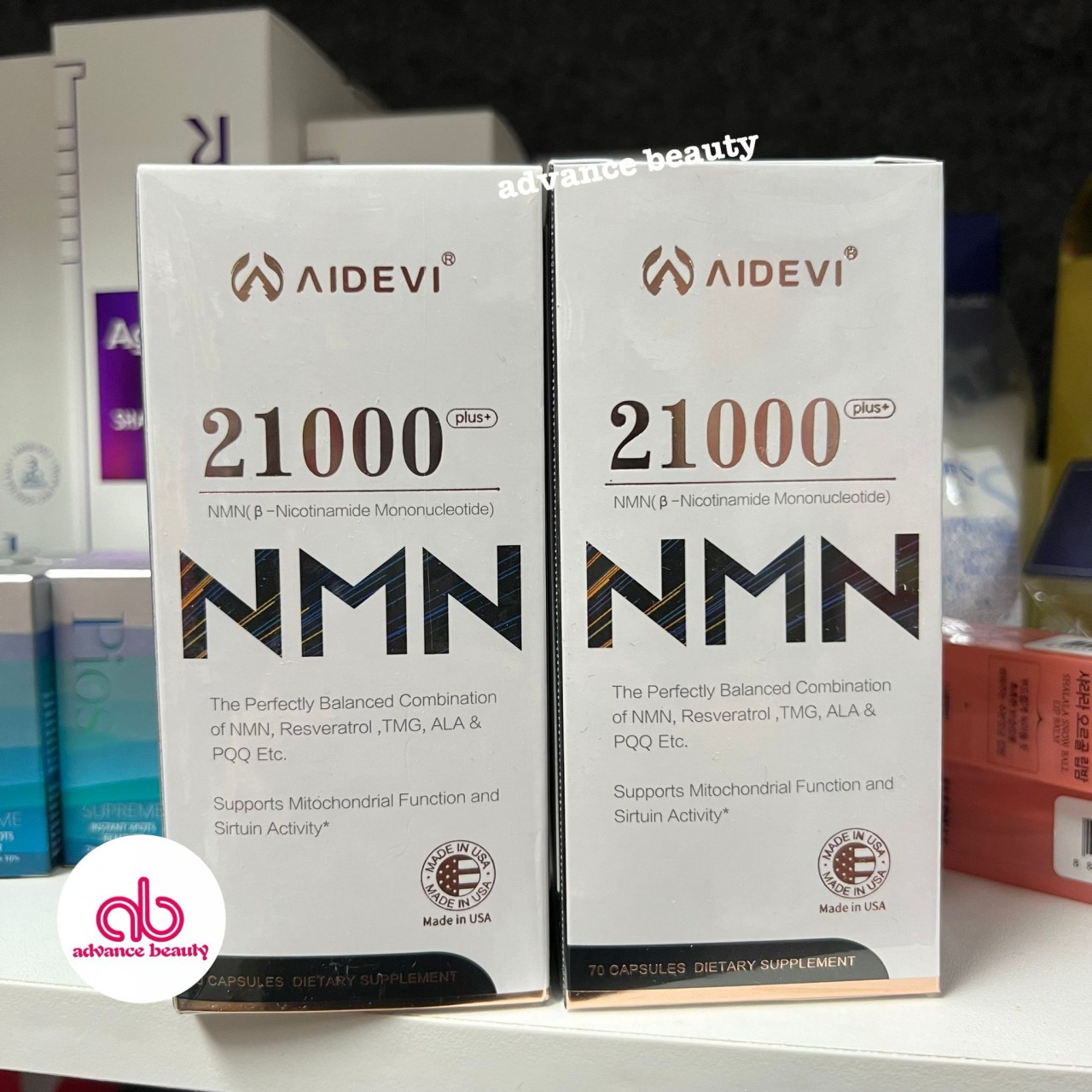 AIDEVI NMN 21000 Plus+全效逆齡膠囊 70pcs (MADE IN USA)