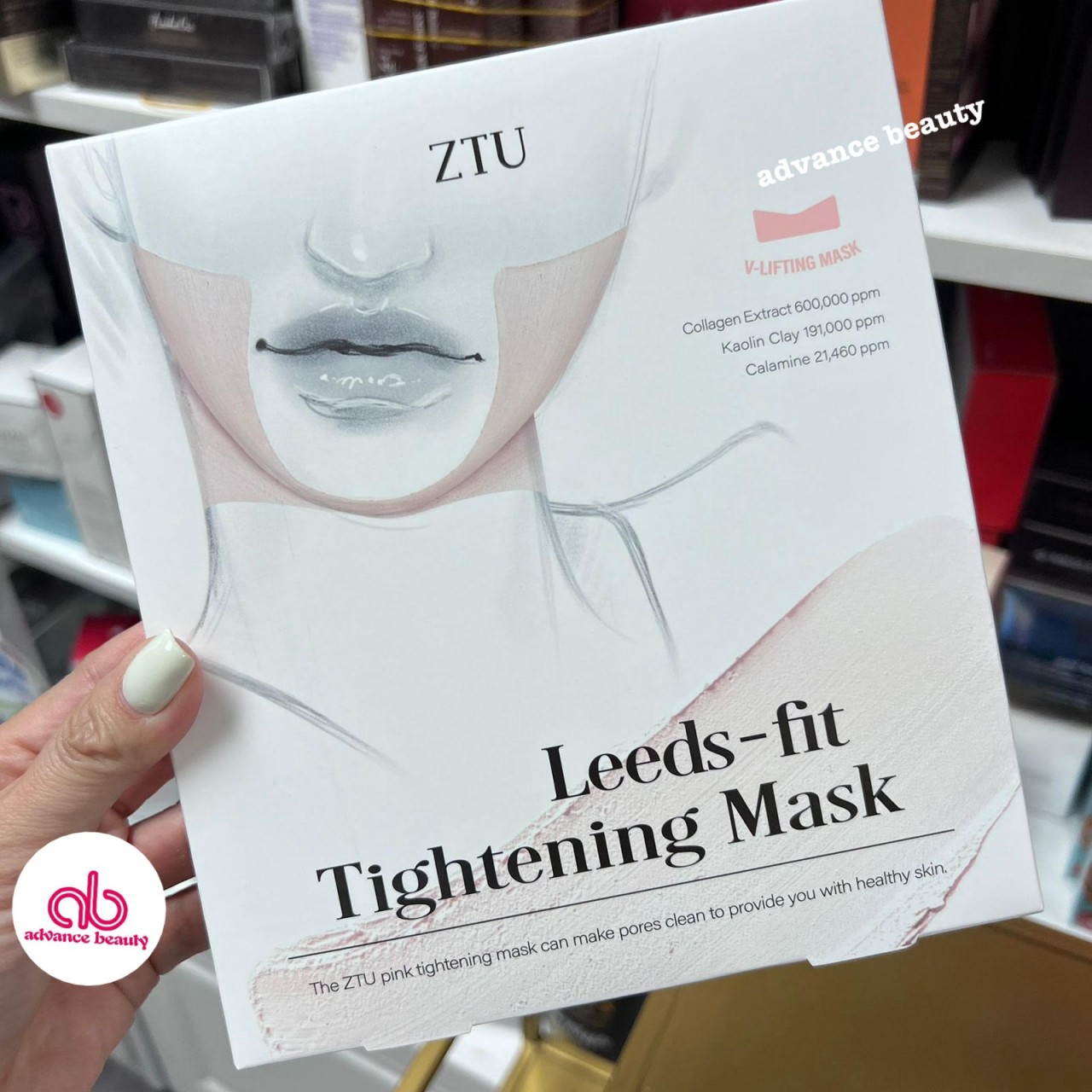 ZTU Leeds-Fit Tightening Collagen Plaster Mask (V-Lifting Mask) 塑顏膠原蛋白提拉石膏面膜 (V面) 5pcs (made in korea)